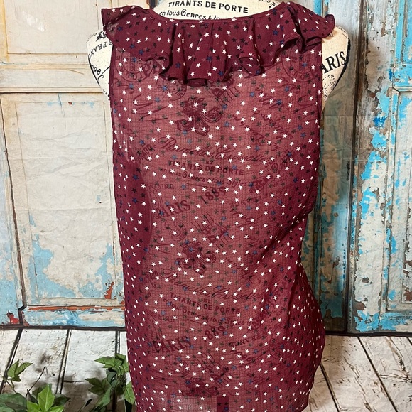 ⭐️3 for $11⭐️ 5 for $15⭐️ women's plus size star pattern top from NOBO - Picture 3 of 3